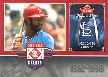 2006 Fleer Greats of the Game - Cardinals Greats #STL-OS Ozzie Smith Front