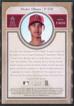 2018 Topps Transcendent Collection Japan Edition #T-SO10 Shohei Ohtani Back