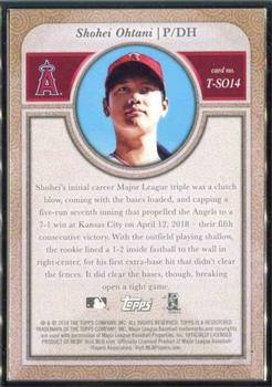 2018 Topps Transcendent Collection Japan Edition #T-SO14 Shohei Ohtani Back