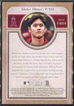 2018 Topps Transcendent Collection Japan Edition #T-SO18 Shohei Ohtani Back