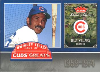 2006 Fleer Greats of the Game - Cubs Greats #CHC-BW Billy Williams Front