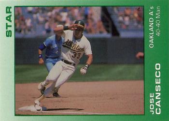 1989 Star Jose Canseco (White Name) - Glossy #11 Jose Canseco Front
