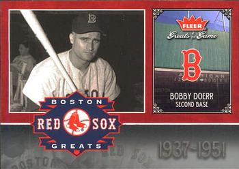 2006 Fleer Greats of the Game - Red Sox Greats #BOS-BD Bobby Doerr Front