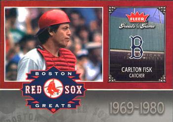 2006 Fleer Greats of the Game - Red Sox Greats #BOS-CF Carlton Fisk Front
