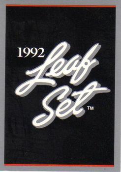 1992 Leaf #NNO Intro Card Front