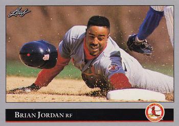1992 Leaf #337 Brian Jordan Front