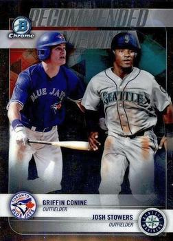 2018 Bowman Draft - Recommended Viewing #RV-CS Griffin Conine / Josh Stowers Front
