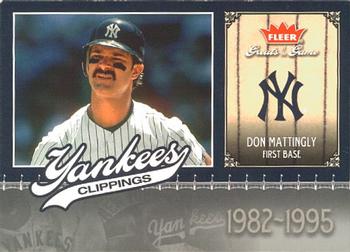 2006 Fleer Greats of the Game - Yankee Clippings #NYY-DM Don Mattingly Front