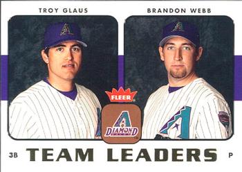 2006 Fleer - Team Leaders #TL-1 Troy Glaus / Brandon Webb Front
