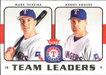 2006 Fleer - Team Leaders #TL-27 Mark Teixeira / Kenny Rogers Front