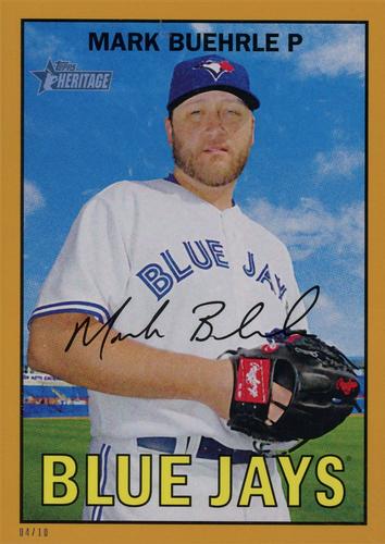 2016 Topps Heritage 5x7 - Gold 5x7 #94 Mark Buehrle Front