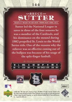 2006 SP Legendary Cuts #144 Bruce Sutter Back
