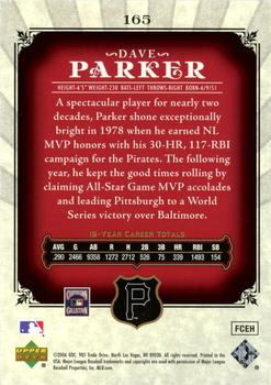 2006 SP Legendary Cuts #165 Dave Parker Back