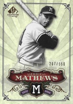 2006 SP Legendary Cuts #184 Eddie Mathews Front