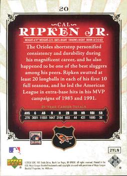 2006 SP Legendary Cuts #20 Cal Ripken Jr. Back
