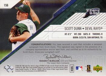 2006 SPx #156 Scott Dunn Back