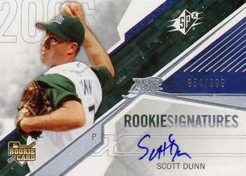 2006 SPx #156 Scott Dunn Front