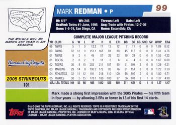2006 Topps #99 Mark Redman Back