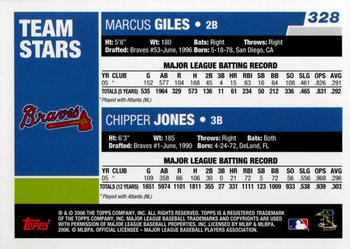 2006 Topps #328 Marcus Giles / Chipper Jones Back