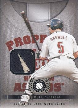 2005 Fleer Patchworks - Property of Patch Nameplate #PO-JB Jeff Bagwell Front