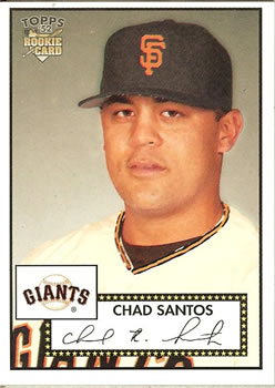 2006 Topps '52 Rookies #200 Chad Santos Front