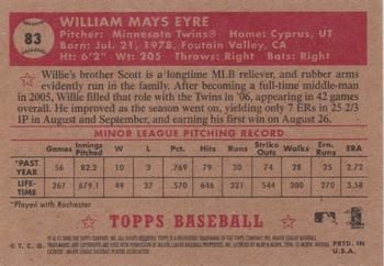 2006 Topps '52 Rookies #83 Willie Eyre Back