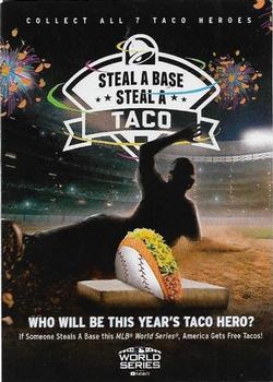 2018 Topps Now Taco Bell Steal a Base Steal a Taco #NNO Header Front
