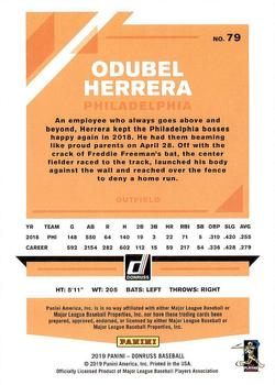 2019 Donruss #79 Odubel Herrera Back