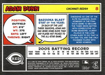 2006 Bazooka #8 Adam Dunn Back