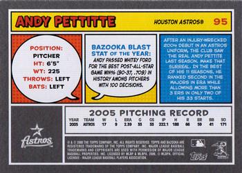 2006 Bazooka #95 Andy Pettitte Back