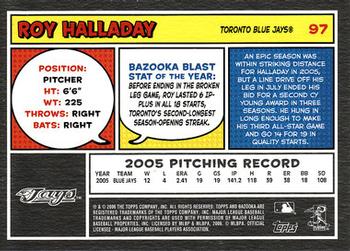 2006 Bazooka #97 Roy Halladay Back