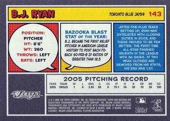 2006 Bazooka #143 B.J. Ryan Back