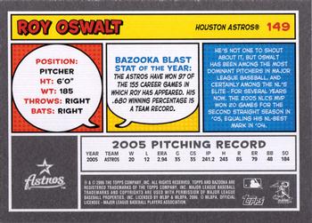2006 Bazooka #149 Roy Oswalt Back