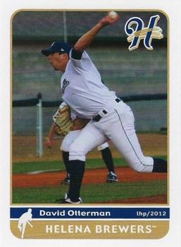 2012 Grandstand Helena Brewers #NNO David Otterman Front