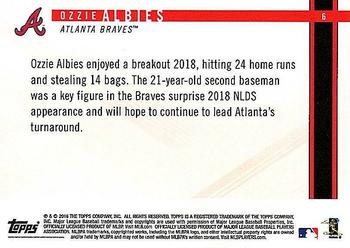 2018 Topps On-Demand Rookie Year in Review #6 Ozzie Albies Back