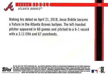2018 Topps On-Demand Rookie Year in Review #45 Jesse Biddle Back