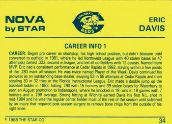 1988-89 Star Nova #34 Eric Davis Back