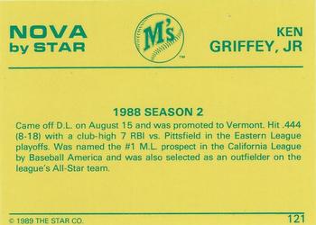 1988-89 Star Nova #121 Ken Griffey Jr. Back