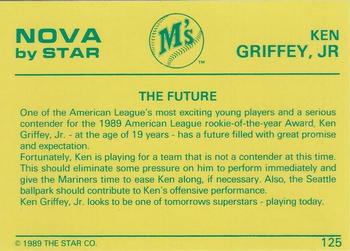 1988-89 Star Nova #125 Ken Griffey Jr. Back