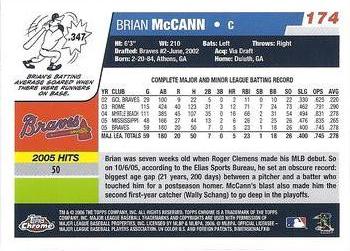 2006 Topps Chrome #174 Brian McCann Back