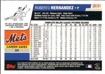 2006 Topps Updates & Highlights #UH101 Roberto Hernandez Back