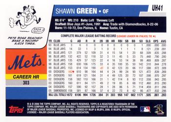 2006 Topps Updates & Highlights #UH41 Shawn Green Back