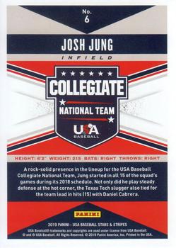 2019 Panini USA Baseball Stars & Stripes #6 Josh Jung Back
