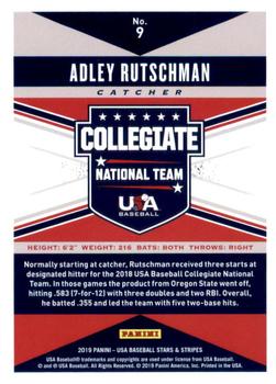 2019 Panini USA Baseball Stars & Stripes #9 Adley Rutschman Back