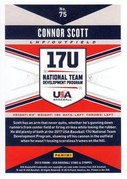 2019 Panini USA Baseball Stars & Stripes #75 Connor Scott Back