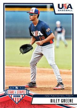 2019 Panini USA Baseball Stars & Stripes #88 Riley Greene Front