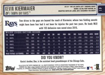 2019 Topps Big League #41 Kevin Kiermaier Back