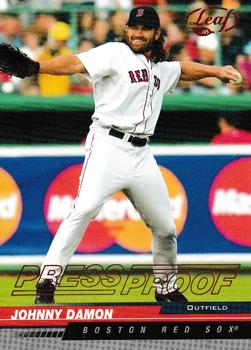 2005 Leaf - Press Proofs Red #34 Johnny Damon Front