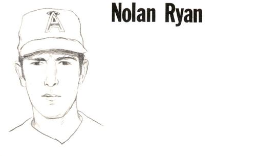 1975 Clarence Mengler Baseball's Best 3x5 (unlicensed) #NNO Nolan Ryan Front