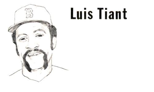 1975 Clarence Mengler Baseball's Best 3x5 (unlicensed) #NNO Luis Tiant Front